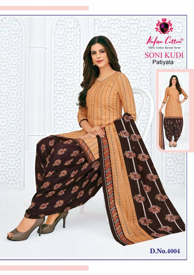 Nafisa Soni Kudi 4 Regular Wear Cotton Printed Dress Material Collection